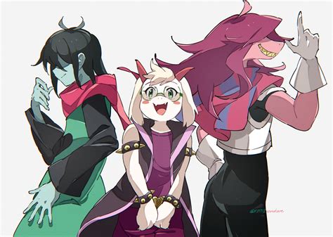 kris, susie, and ralsei (deltarune) drawn by sonokare | Danbooru