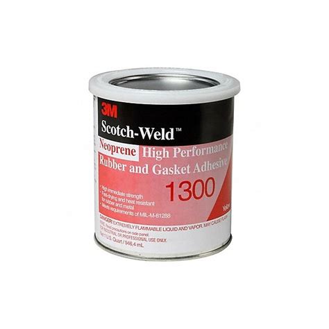 3M 1300 Yellow Neoprene High Performance Rubber and Gasket Adhesive, 1 ...