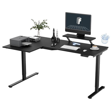 FLEXISPOT L Shaped Standing Desk Electric Corner Gaming Table with ...