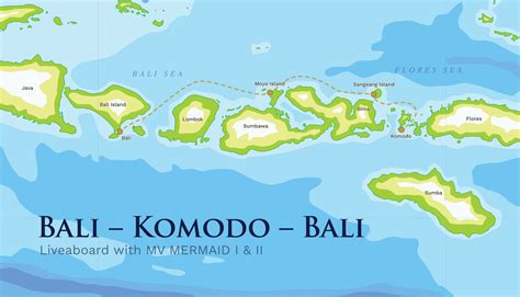 Map Of Bali And Komodo Island