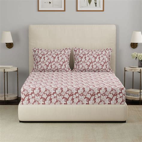 Buy MASPAR Hermosa Eclectic Garden Cotton Printed 3Pcs Super King ...