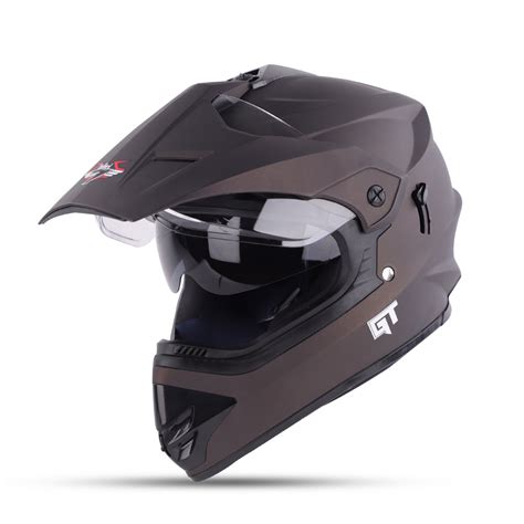 Steelbird GT Off Road ISI Certified Motocross Double Visor Full Face H ...