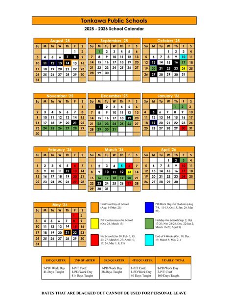 Tonkawa Public School Calendar 25-26 Revised [pdf] - EduCounty