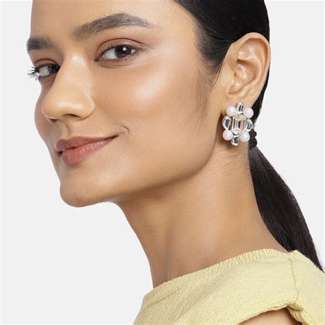 Imitation Gold Tone Plated AIYNA - SQAURE SHINES STUDS – Estele