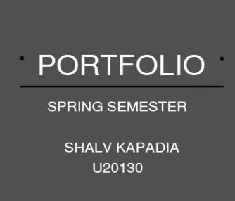 Shalv Viral Kapadia | CEPT - Portfolio