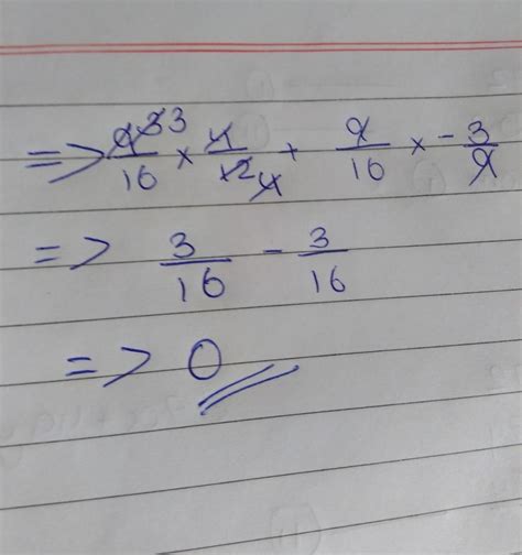 Simplify : (9/16×4/12)+(9/16×-13/9) explacion - Brainly.in