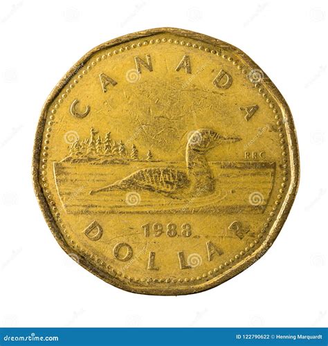 25 Canadian Dollar Coin 1988 Obverse Isolated Editorial Photography ...