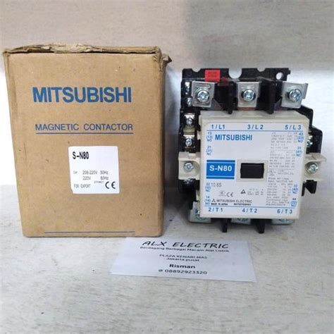 Jual MAGNETIC CONTACTOR MITSUBISHI SN-80 SN80 S N80 SN 80 220V ...