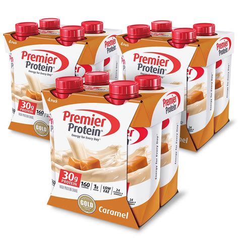 Premier Protein Shake, Caramel, 30g Protein, 11 Fl Oz, 12 Ct - Walmart.com