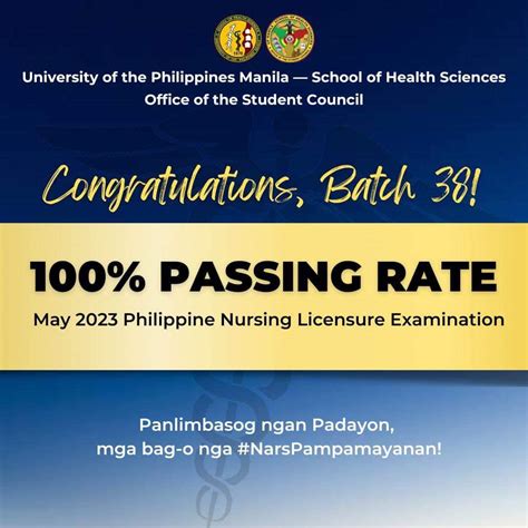 UP School of Health Sciences Main Campus Student Council congratulates the 38th Batch of BS ...
