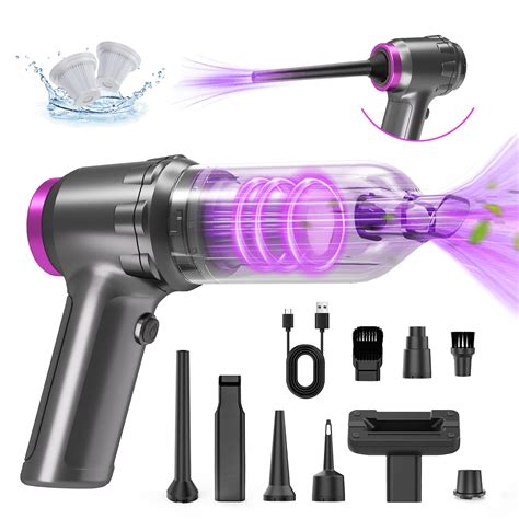 Loheer Car Vacuum Cleaner, 16000PA Portable Handheld Vacuum Cordless ...