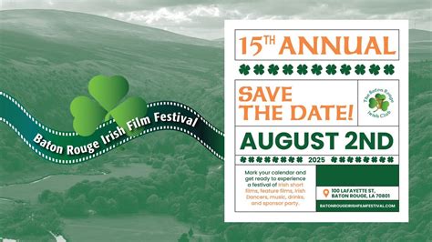 15th Baton Rouge Irish Film Festival, 100 Lafayette St, Baton Rouge, LA ...