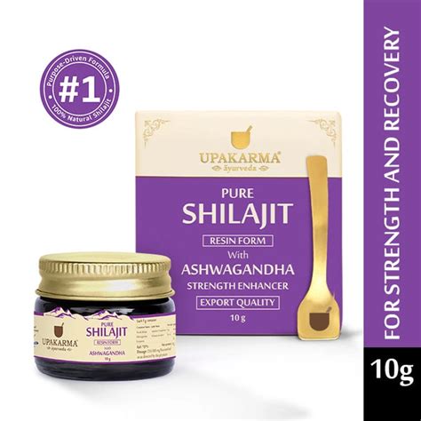 Pure Shilajit Resin with Ashwagandha 10g - Strength Enhancer - Upakarma ...