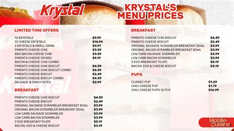 Updated Krystal Menu Prices + Discontinued Items (2024)