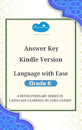 Language with Ease Grade 6 Answer Key eBook : Pandit, Usha: Amazon.in ...