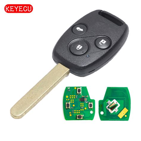 Keyecu Keyless Entry Remote Car Key 3 Button 433Mhz ID46 Chip for Honda ...