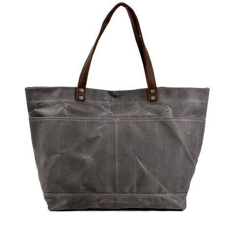 Waxed Canvas Tote Bag - Vintage & Trendy Bag | NASHVILLE