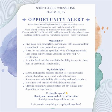 Career Opportunities - South Shore Counseling, LCSW, PLLC