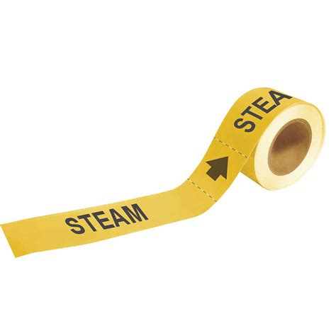 Steam, Yellow, Pipe Marker - 8UTR4|73929 - Grainger