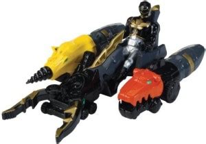 Power Rangers Megaforce Land Brothers Zord Vehicle And Black Ranger ...