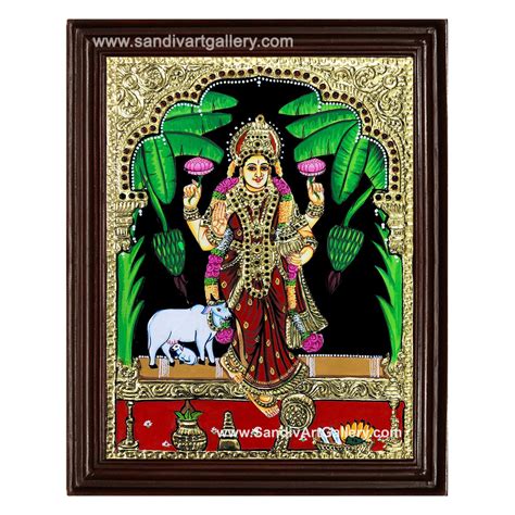 Grahalakshmi Tanjore Painting - Best Price - Sandiv Art Gallery