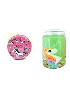 Buy gomerrykids Combo of Soft Unicorn Slime Toy with Unicorn Earphone ...
