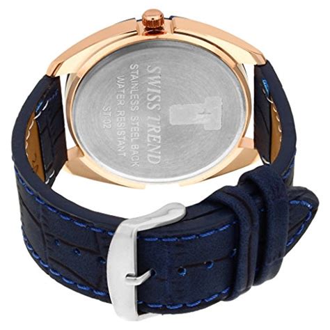 Swiss Trend Blue Bezel Blue Dial Men's Watch|Boy's Watch : Amazon.in ...