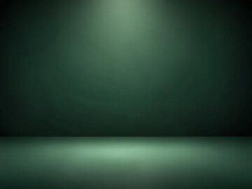 Green gradient empty studio interior well background | Premium AI ...