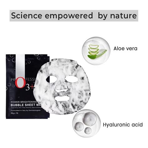 Foxy.in : Buy O3+ Power Brightening Bubble Sheet Mask (30g) online in ...