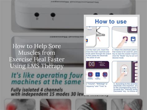 How to Help Sore Muscles from Exercise Heal Faster Using EMS Therapy – KentDO™ Healthy & Beauty