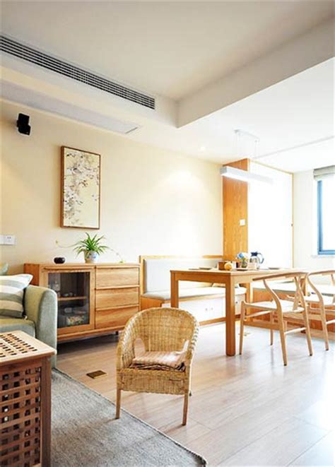 日式木质家具来搭配，120㎡日式风两居室效果图-中国木业网
