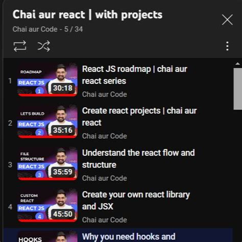 Image result for React Tutorial Chai or Code Playlist