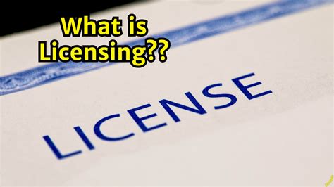 Licensing: Meaning, Types