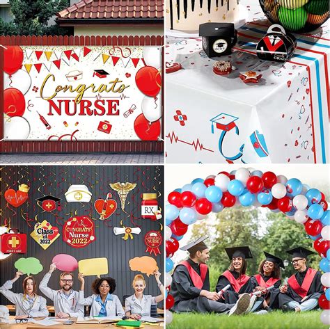 Buy 104 Pack 2022 Nurse Graduation Decorations Congrats Nurse Backdrop ...