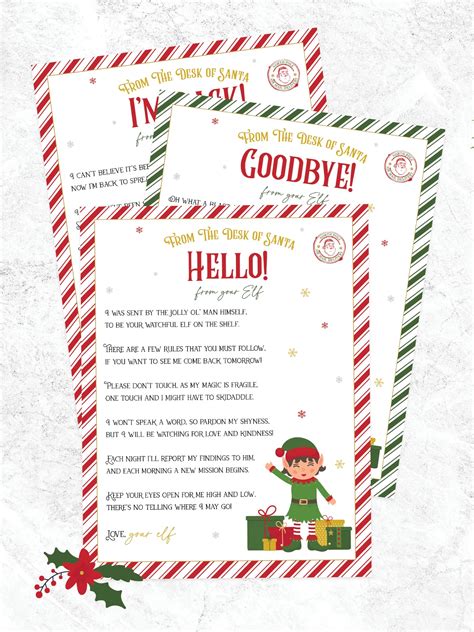 Free Printable Goodbye Elf Letter Template Word - Infoupdate.org