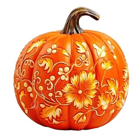 Decorative Pumpkin, Halloween Still Life, View From The Side, Autumn ...