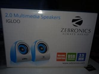 Amazon.in: Buy ZEBRONICS Igloo Multimedia Speaker with Volume Control ...