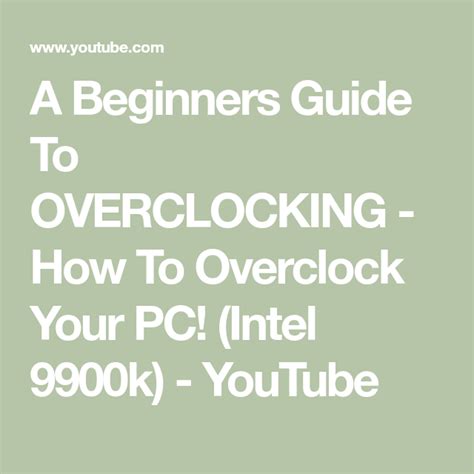 Image result for Over Clock Tutorial