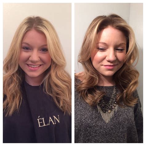 From grown out highlights to a more softer and less maintenance ...