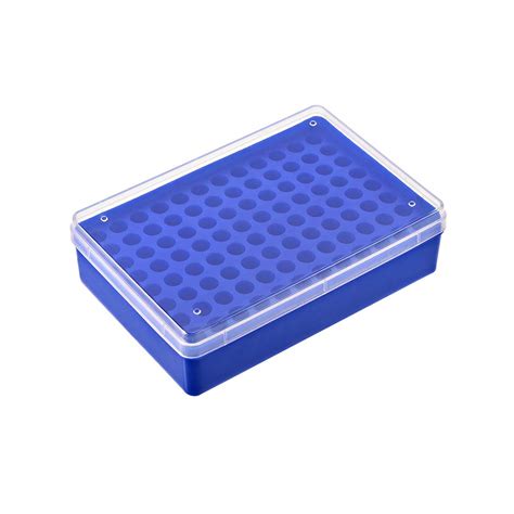 uxcell Centrifuge Tube Rack Storage Box 96-Well Polypropylene Holder ...