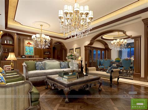 美式别墅装饰风格，端庄典雅、饱含富有贵族的气息