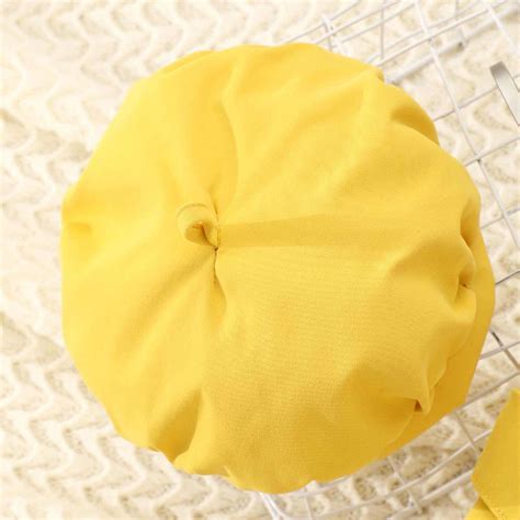 Shop Online Girls Yellow Solid Full-Sleeve Casual Dress with Cap at ₹989