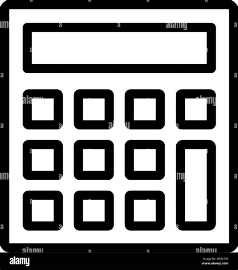 Statistical Calculator Icon. Editable Bold Outline Design. Vector Illustration Stock Vector ... - T-Statistic Calculation