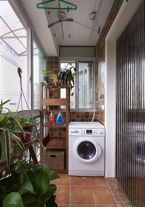 阳台改成洗衣房，实用的同时也可以休闲！