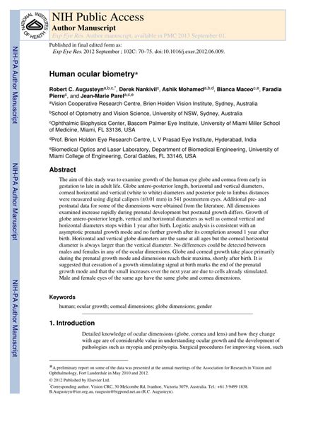 Image result for Occular Biometry