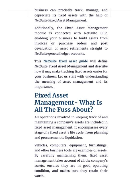 Image result for Fixed Assets Management NetSuite