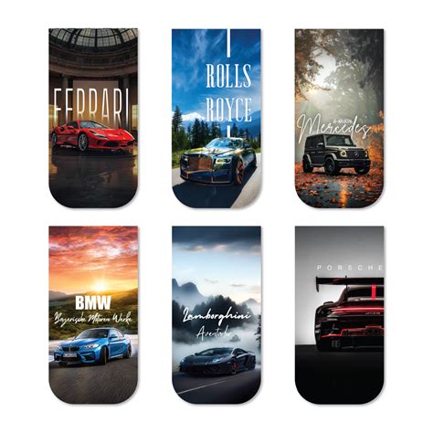 Luxury Cars Magnetic Bookmark | For Men Who Read to Grow – OneOclock.in