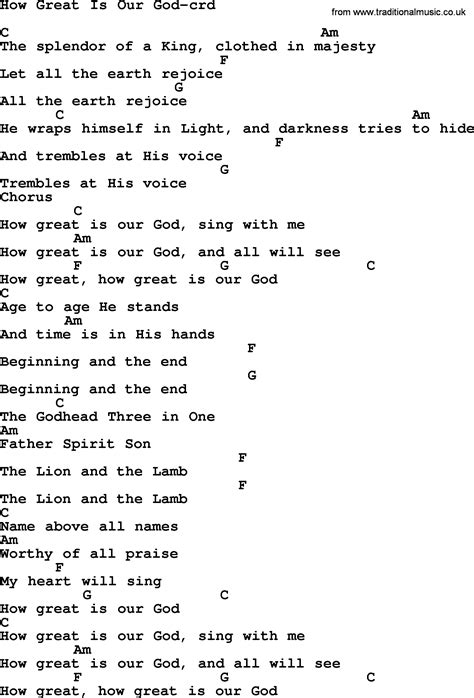 How Great Is Our God Lyrics