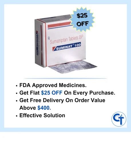 Image result for Sumatriptan 100Mg Tablets