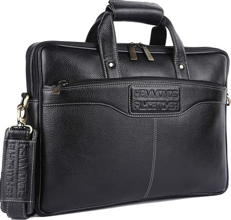 HAMMONDS FLYCATCHER Genuine Leather Office Bag for Men, 15.6 Inch ...